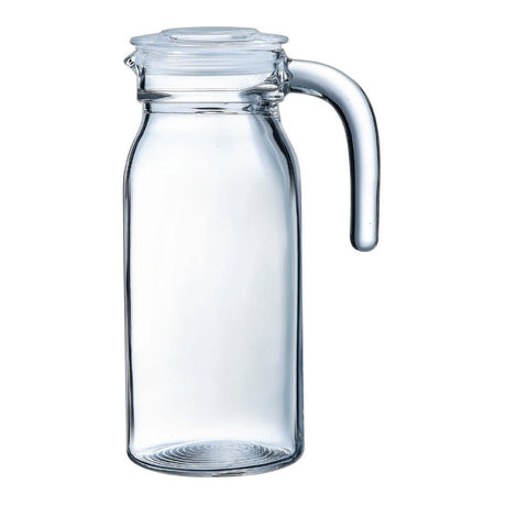 Arcoroc Spring Jugs with Glass Lid 1Ltr (6 Pack)