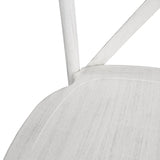 Bolero Manhattan Cross-Back Resin Chairs Limewash (4 Pack)