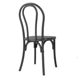 Bolero Soho Bentwood Style Resin Chairs Black (4 Pack)