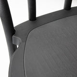 Bolero Soho Bentwood Style Resin Chairs Black (4 Pack)