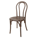 Bolero Soho Bentwood Style Resin Chairs Walnut (4 Pack)