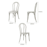 Bolero Soho Bentwood Style Resin Chairs Limewash (4 Pack)
