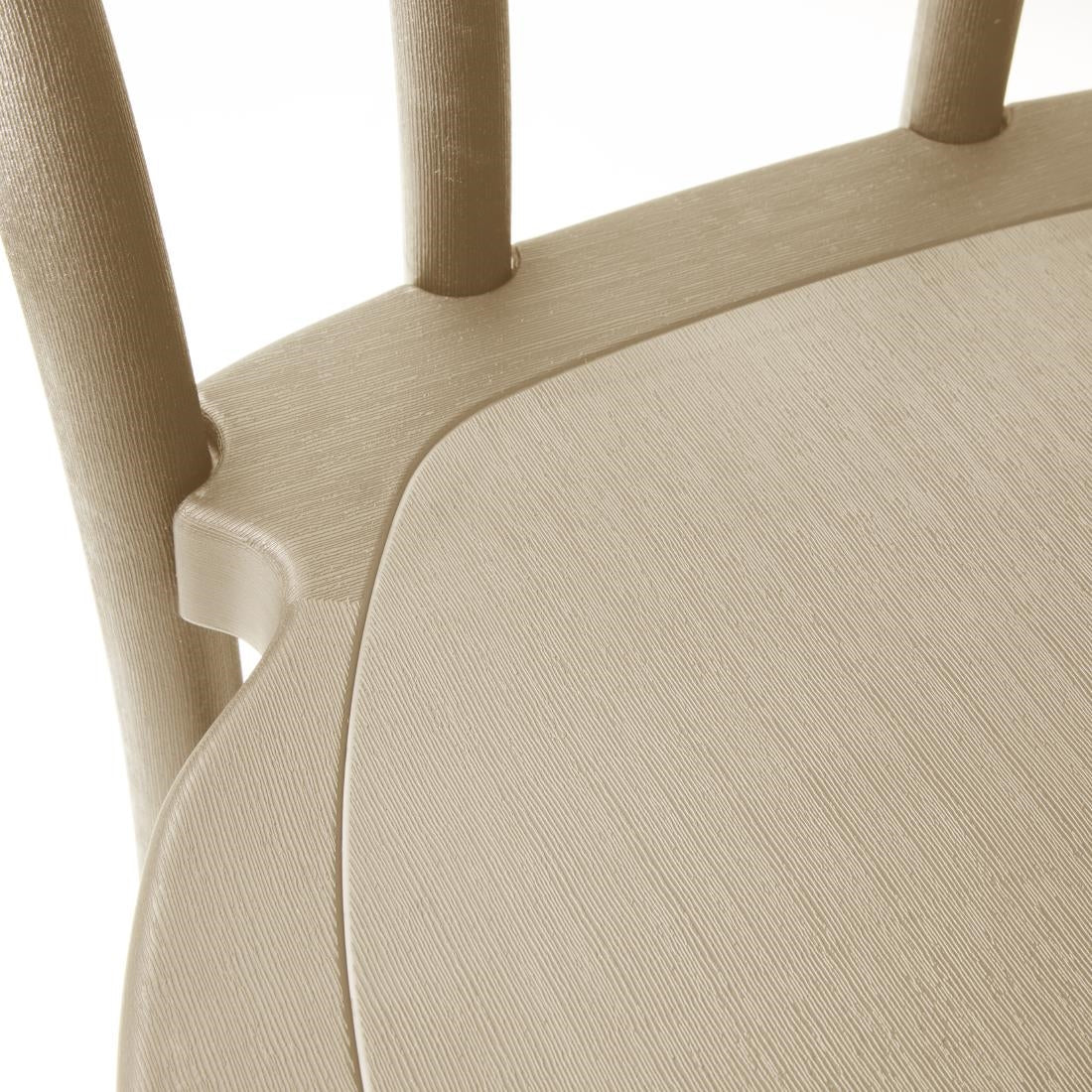 Bolero Soho Bentwood Style Resin Chairs Natural (4 Pack)