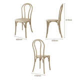 Bolero Soho Bentwood Style Resin Chairs Natural (4 Pack)