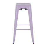 Bolero Bistro Metal High Stools Lilac Pop (4 Pack)