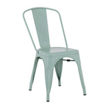 Bolero Bistro Metal Chairs Olive Green (4 Pack)