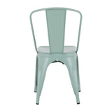 Bolero Bistro Metal Chairs Olive Green (4 Pack)