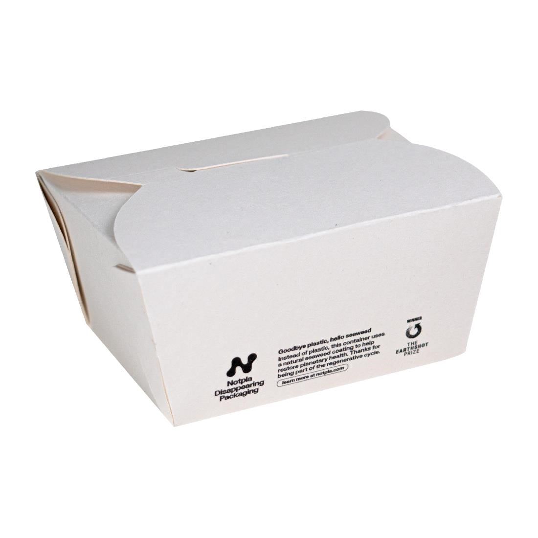 Notpla Small Takeaway Boxes 800ml - White (500 Pack)