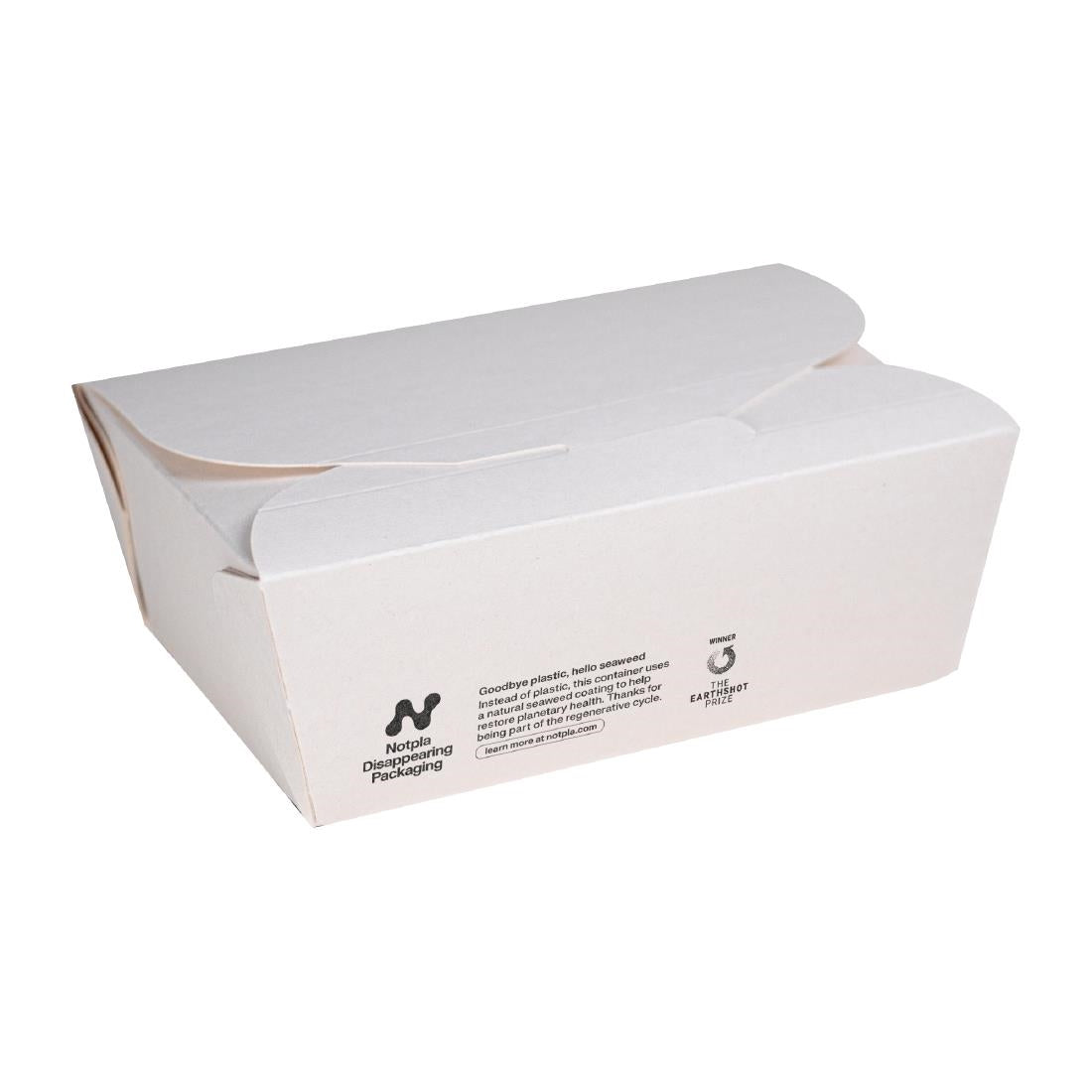 Notpla Medium Takeaway Boxes 1200ml - White (250 Pack)