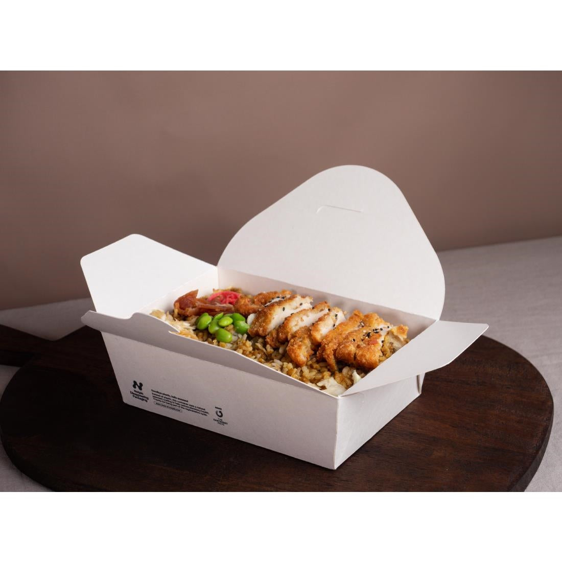 Notpla Large Takeaway Boxes 1750ml - White (220 Pack)