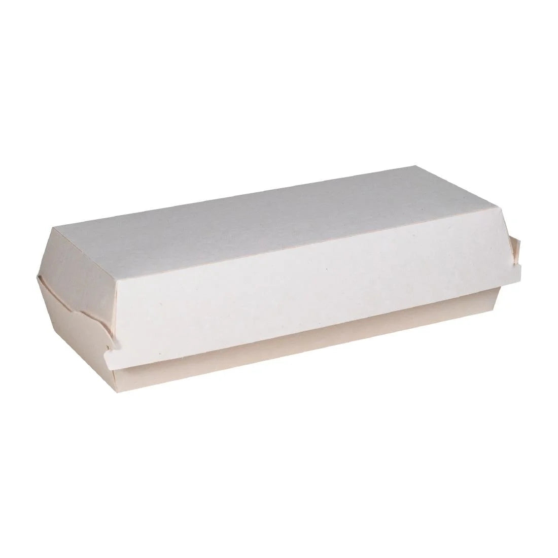 Notpla 8"x3" Clamshell Hot Dog Boxes White (250 Pack)