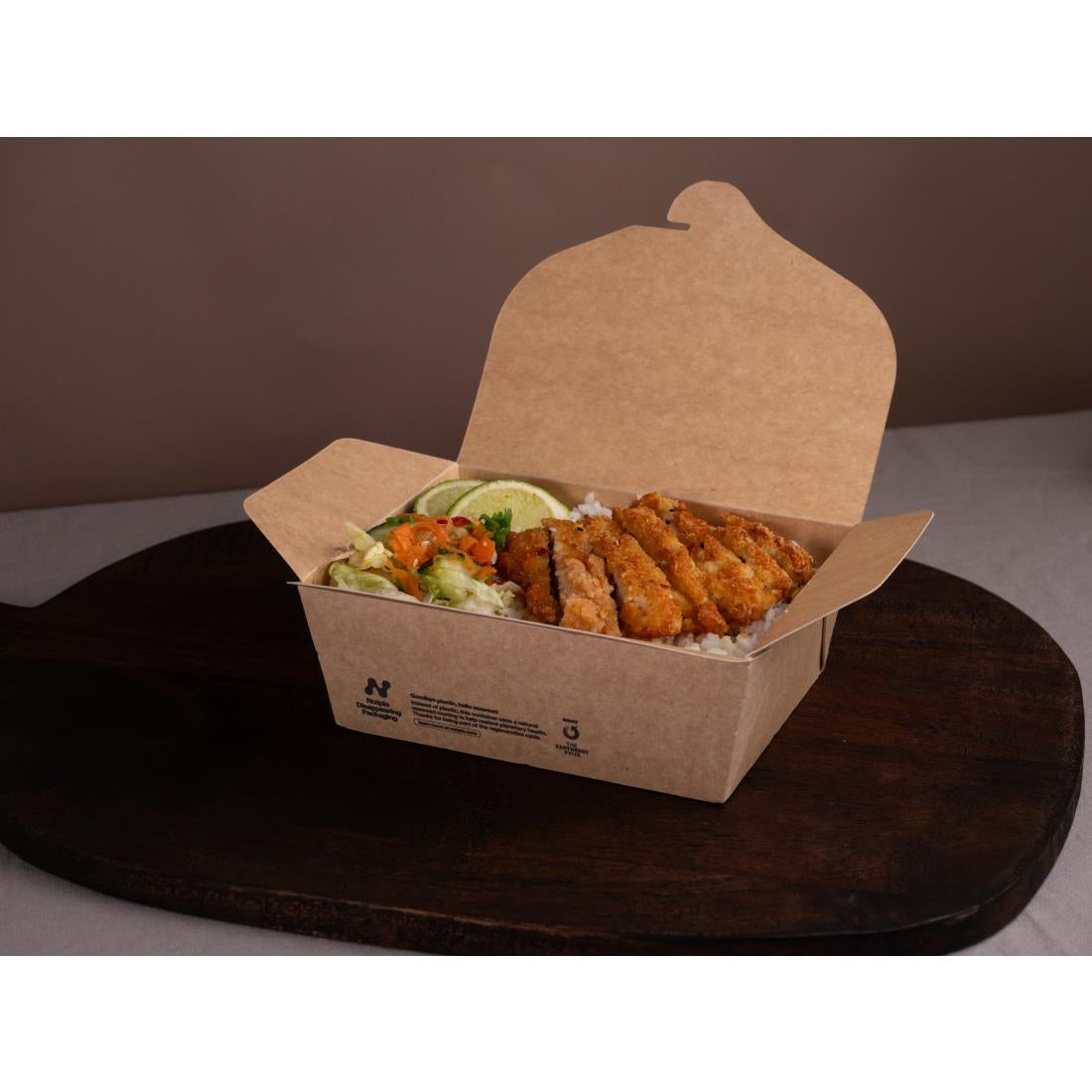 Notpla Pack Notpla Medium Takeaway Boxes 1200ml - Kraft (250 Pack) – Chefstuff UK