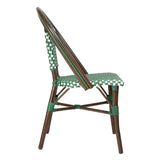 Bolero Parisian Style PE Rattan Chair Green Dot Mix (2 Pack)
