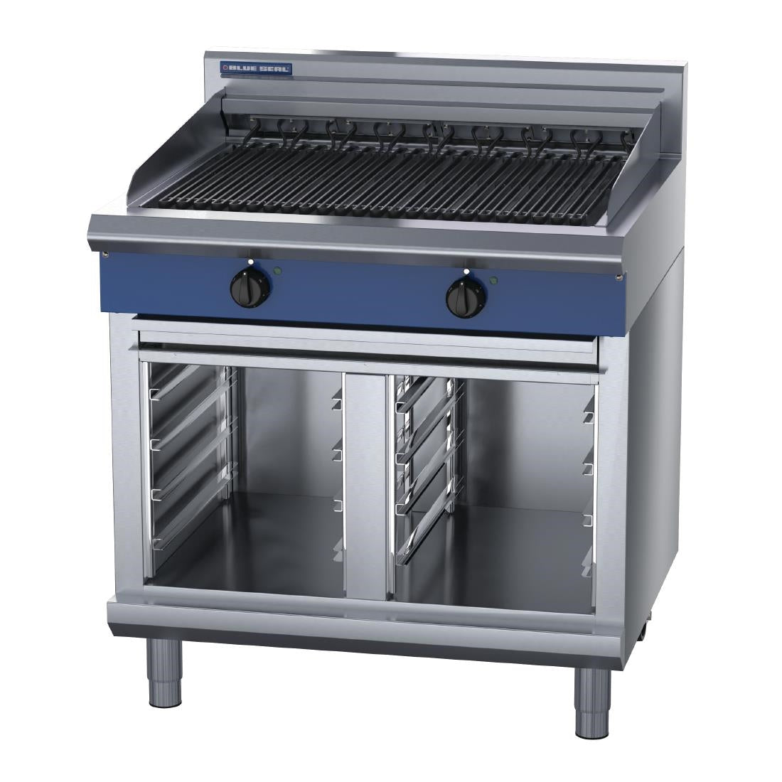 Blue Seal 900mm Electric Chargrill with Cabinet Base UKE596D-C