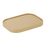 Fiesta Recyclable Paper Lids for Rectangular Containers (300 Pack)