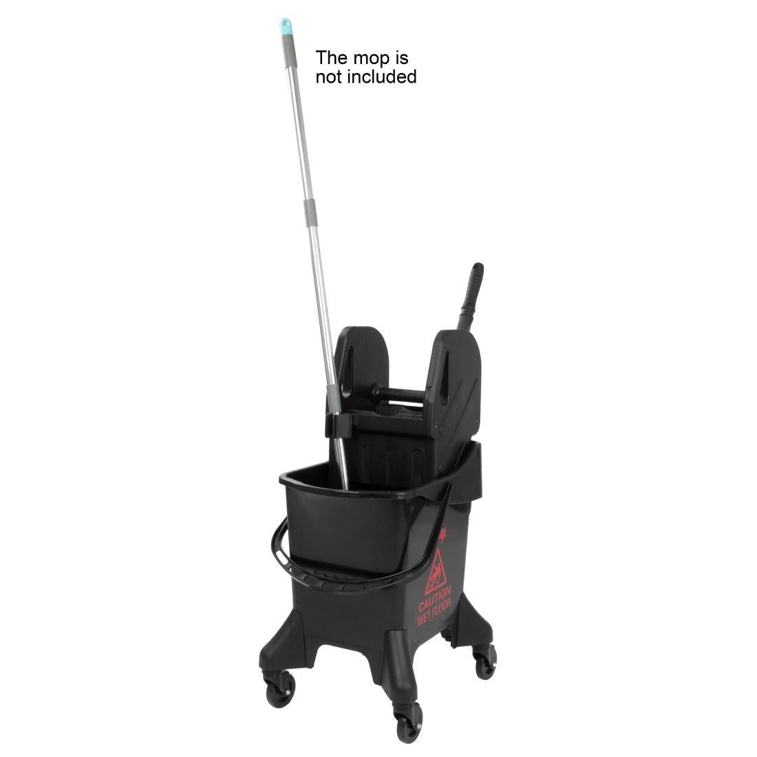 Jantex 21Ltr Tall Mop Bucket and Wringer - Red Print