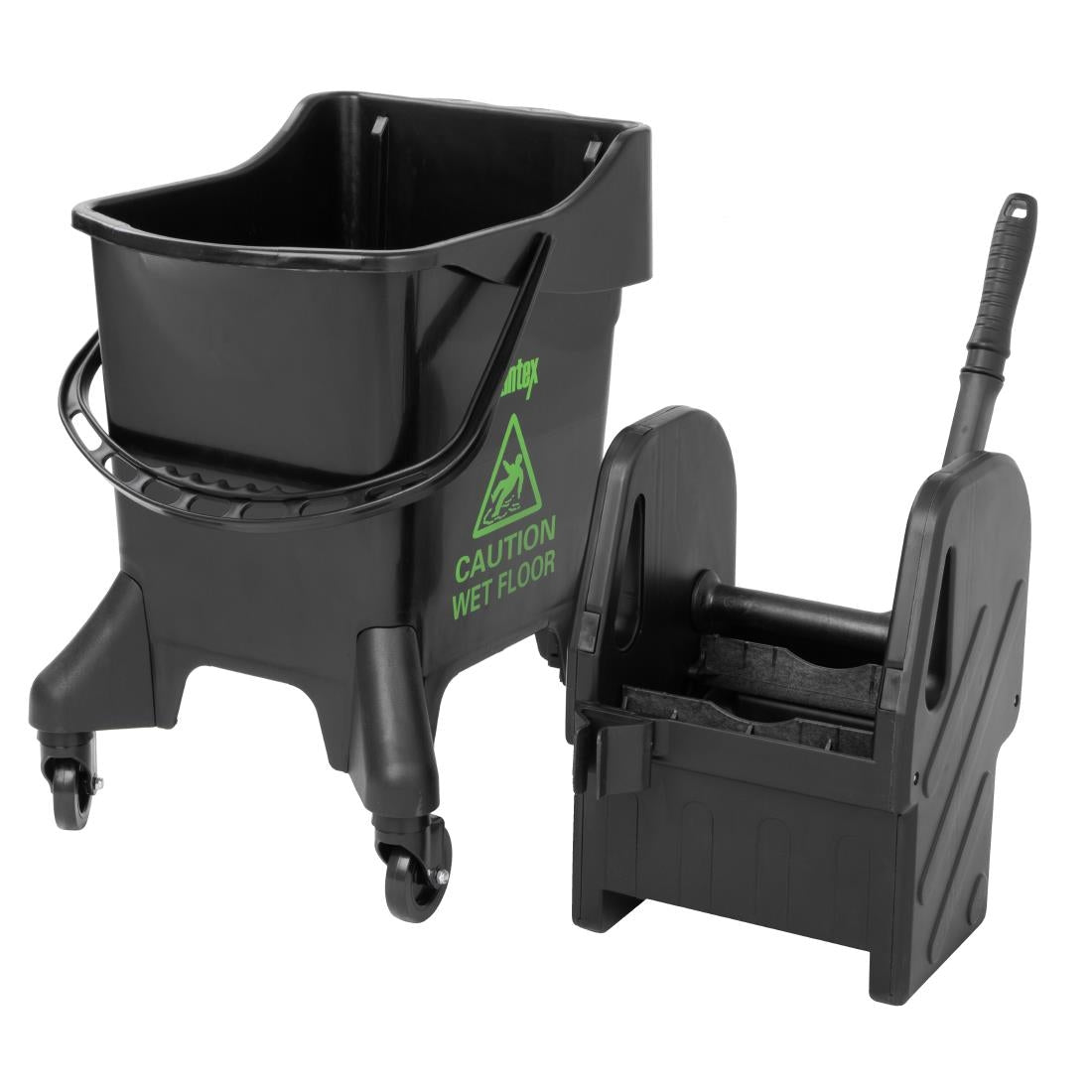 Jantex 21Ltr Tall Mop Bucket and Wringer - Green Print