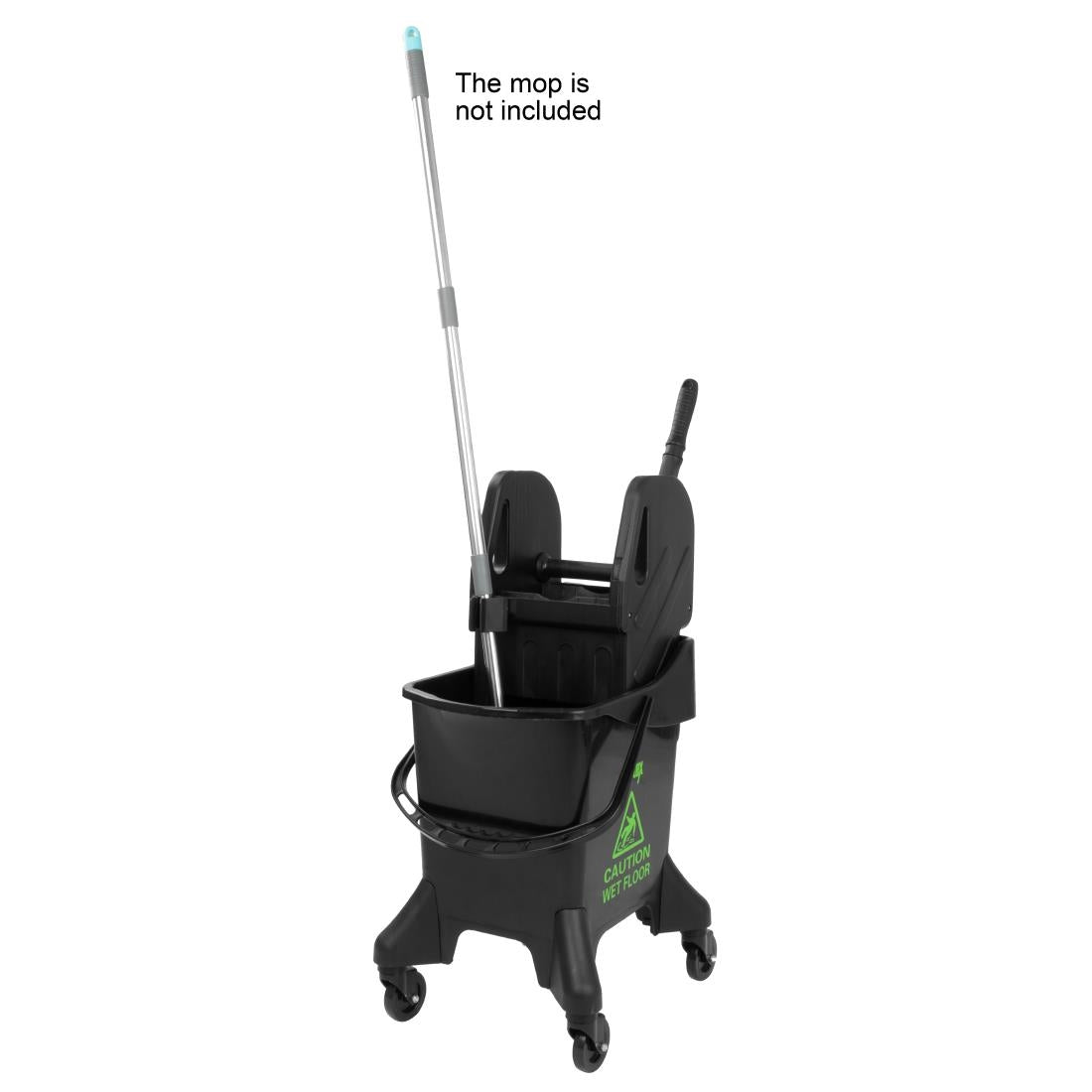Jantex 21Ltr Tall Mop Bucket and Wringer - Green Print