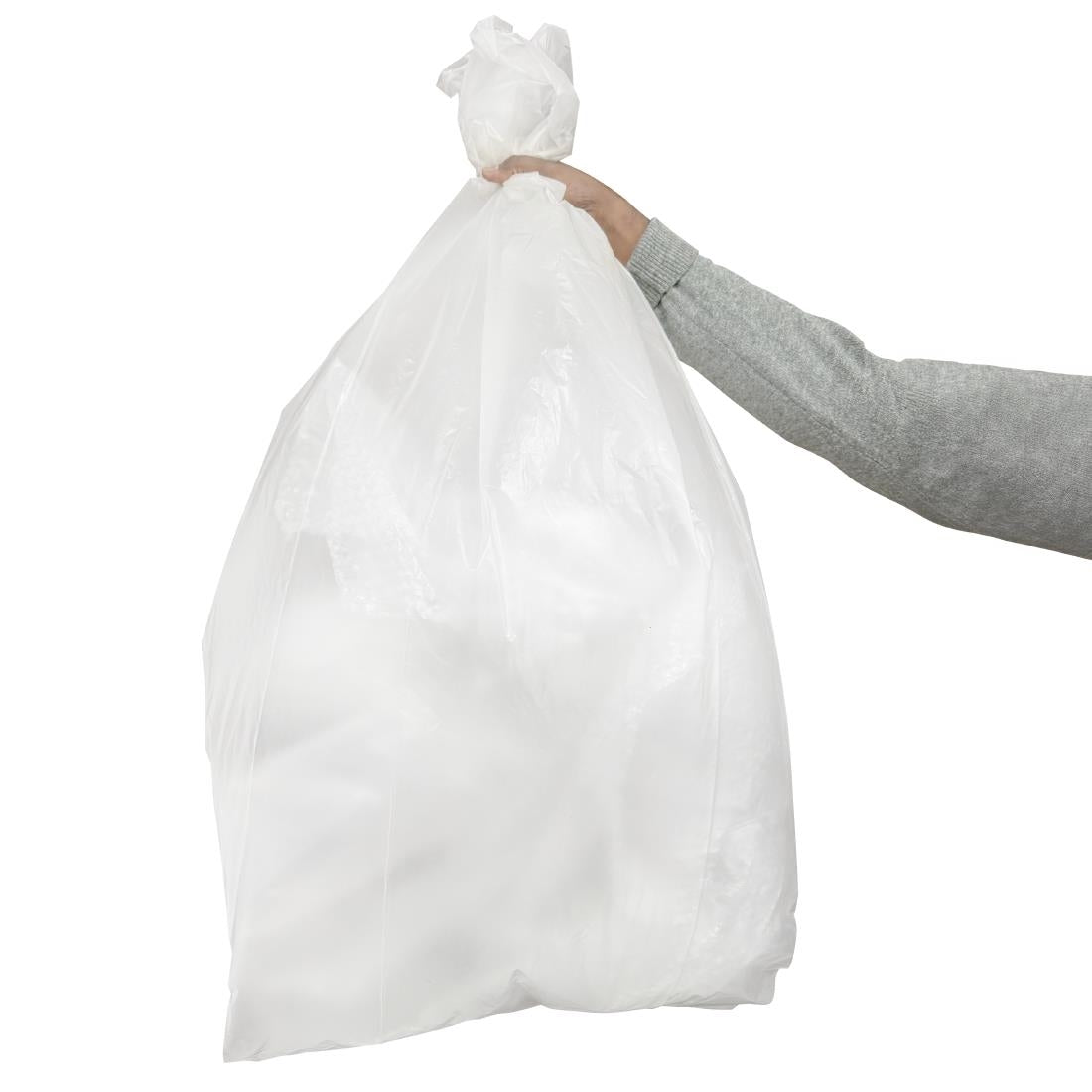 Jantex Medium Duty Bin Bags Clear 90Ltr (200 Pack)
