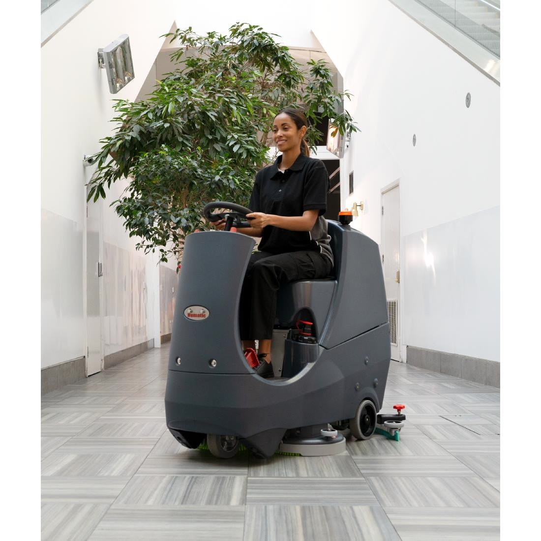 Numatic Cordless Compact Ride-on Scrubber Dryer CRL8072