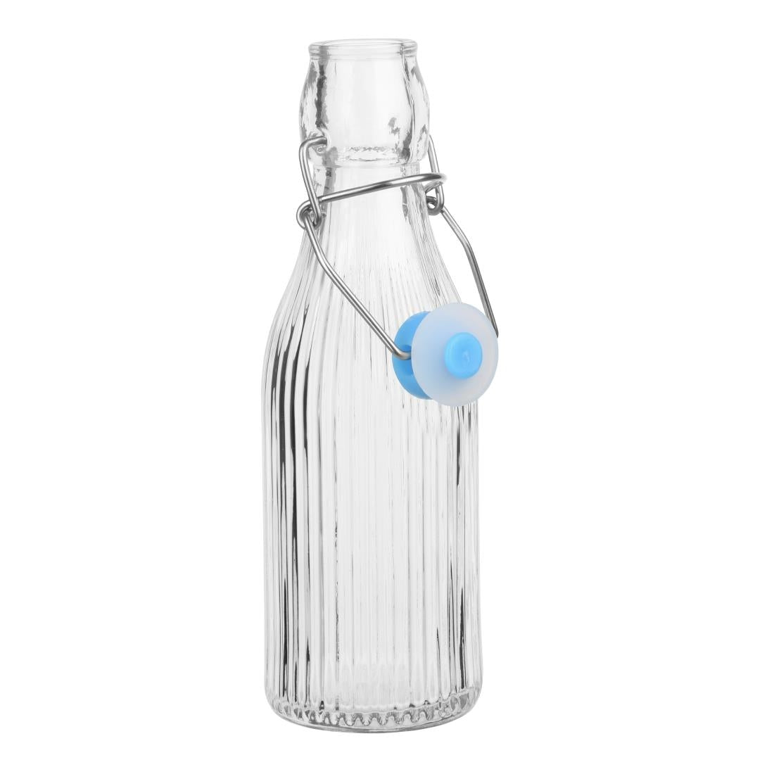 Olympia Ridged Swing Top Water Bottles 200ml (6 Pack)