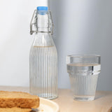 Olympia Ridged Swing Top Water Bottles 200ml (6 Pack)