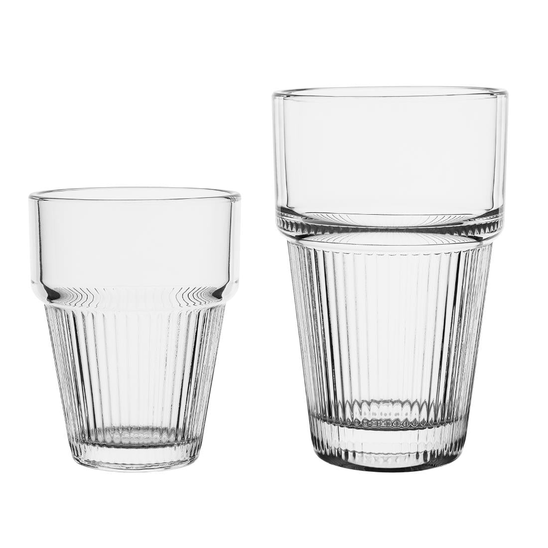 Olympia Ridged Stacking Tumblers 150ml (6 Pack)