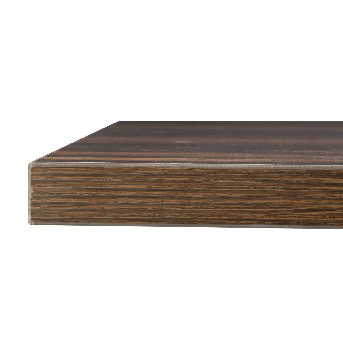 Bolero Complete Table Square Dark Wood Effect 700mm