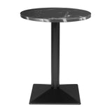 Bolero Complete Table Round Black Stone Effect 600mm