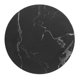 Bolero Complete Table Round Black Stone Effect 600mm