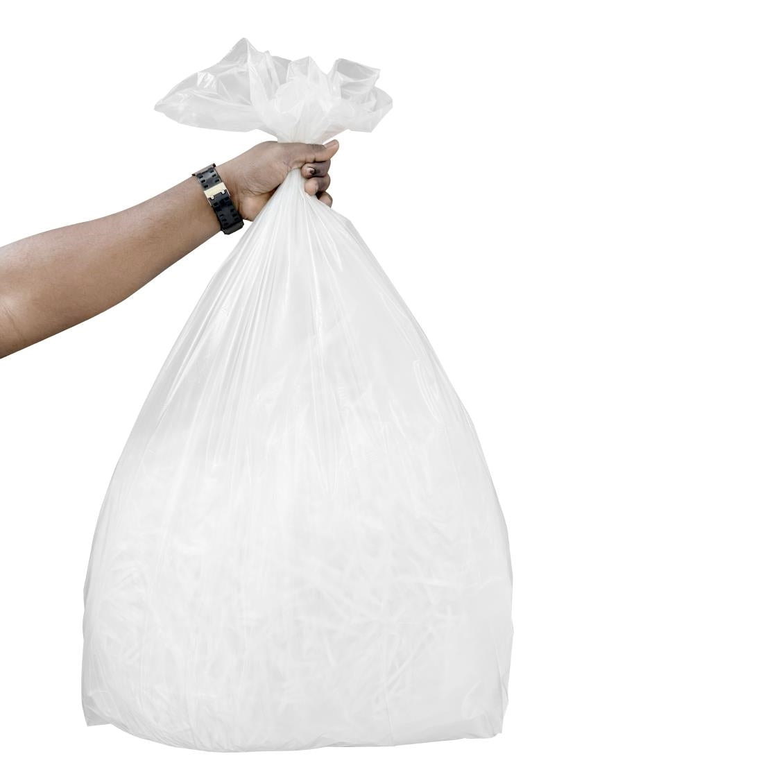 Jantex Heavy Duty Bin Bags Clear 70Ltr (100 Pack)
