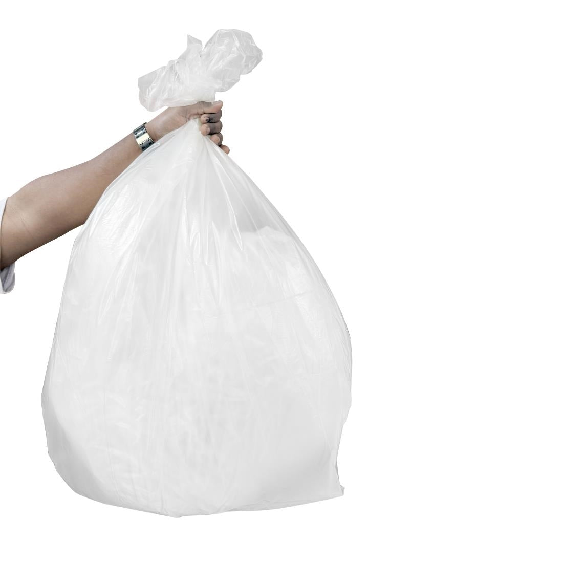 Jantex Heavy Duty Bin Bags Clear 120Ltr (100 Pack)