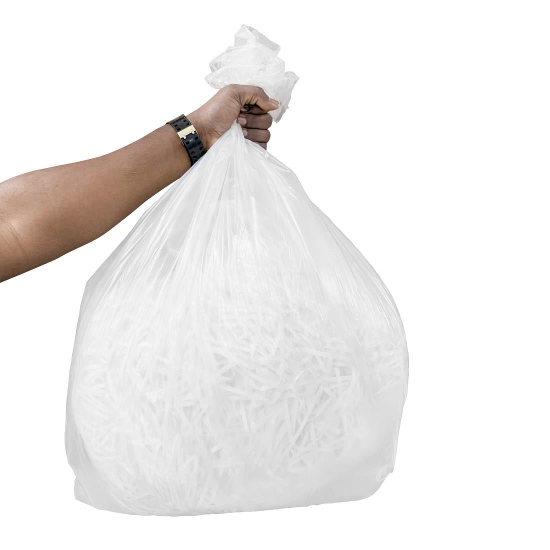 Jantex Medium Duty Bin Bags Clear 70Ltr (200 Pack)