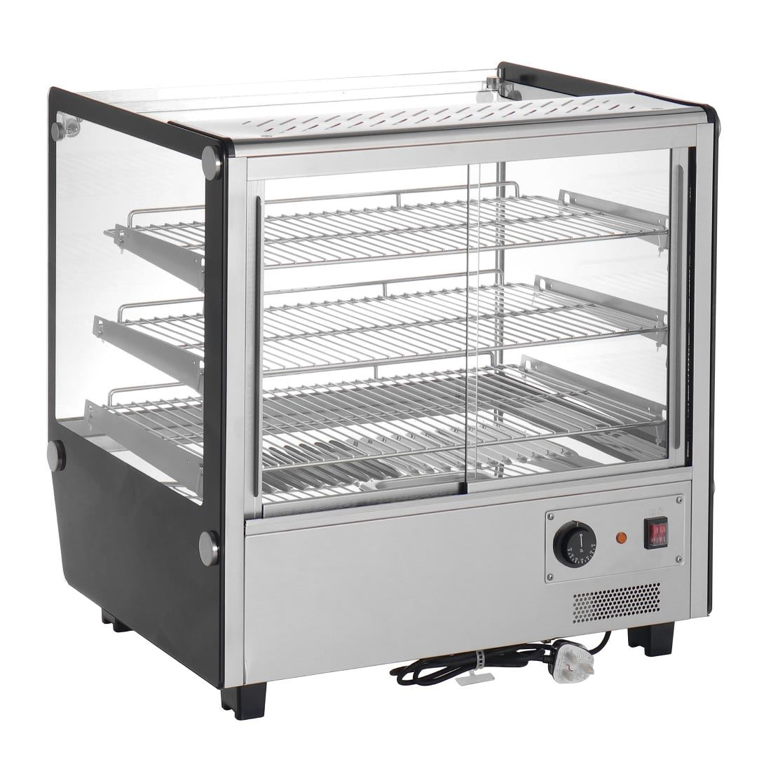 Buffalo Square Countertop Heated Display Merchandiser 120Ltr