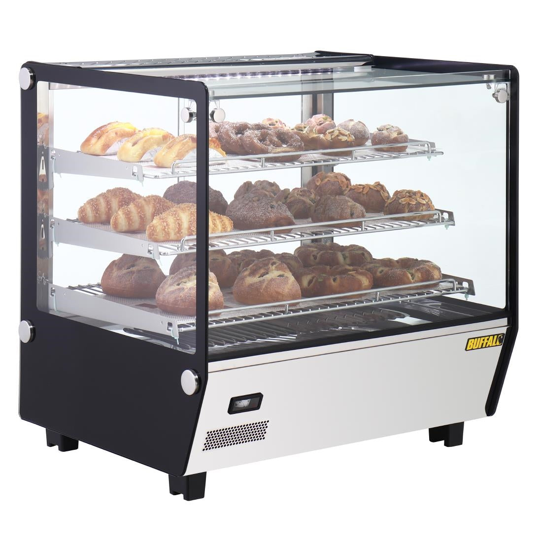 Buffalo Square Countertop Heated Display Merchandiser 120Ltr