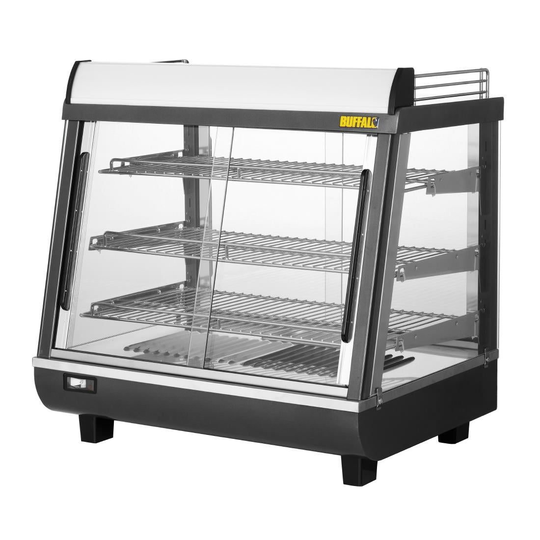 Buffalo Front and Rear Door Heated Merchandiser 96Ltr