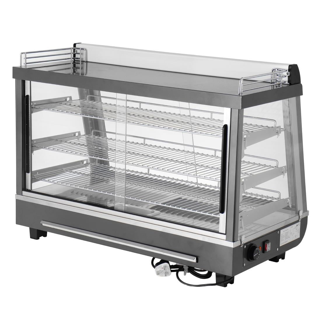 Buffalo Front and Rear Door Heated Merchandiser 136Ltr