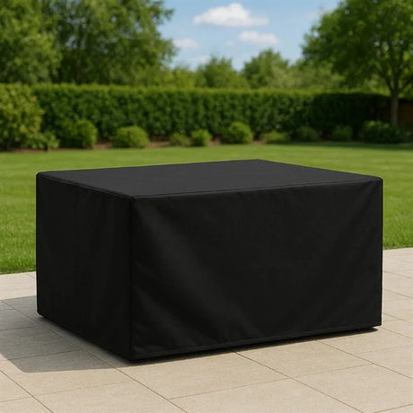 Bolero Rectangular Outdoor Table Cover Black 2000x1000mm