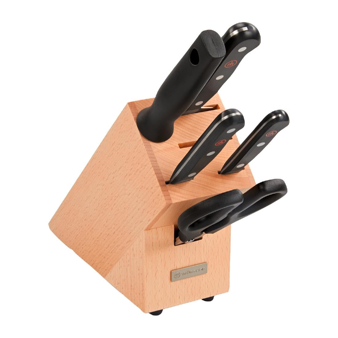 Wüsthof Gourmet 6-Piece Knife Set with Block