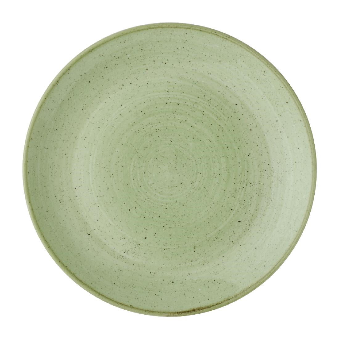 Churchill Stonecast Sorrel Green Coupe Plates 170mm (12 Pack)