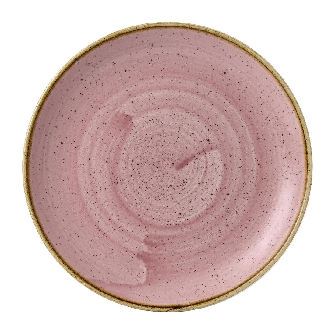 Churchill Stonecast Petal Pink Coupe Plates 228mm (12 Pack)