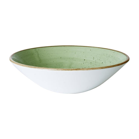 Churchill Stonecast Sage Green Deep Coupe Bowls 205mm (6 Pack)