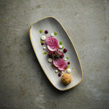 Churchill Stonecast Raw Grey Oblong Chefs Plates 180x 100mm (12 Pack)
