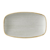 Churchill Stonecast Raw Grey Oblong Chefs Plates 180x 100mm (12 Pack)