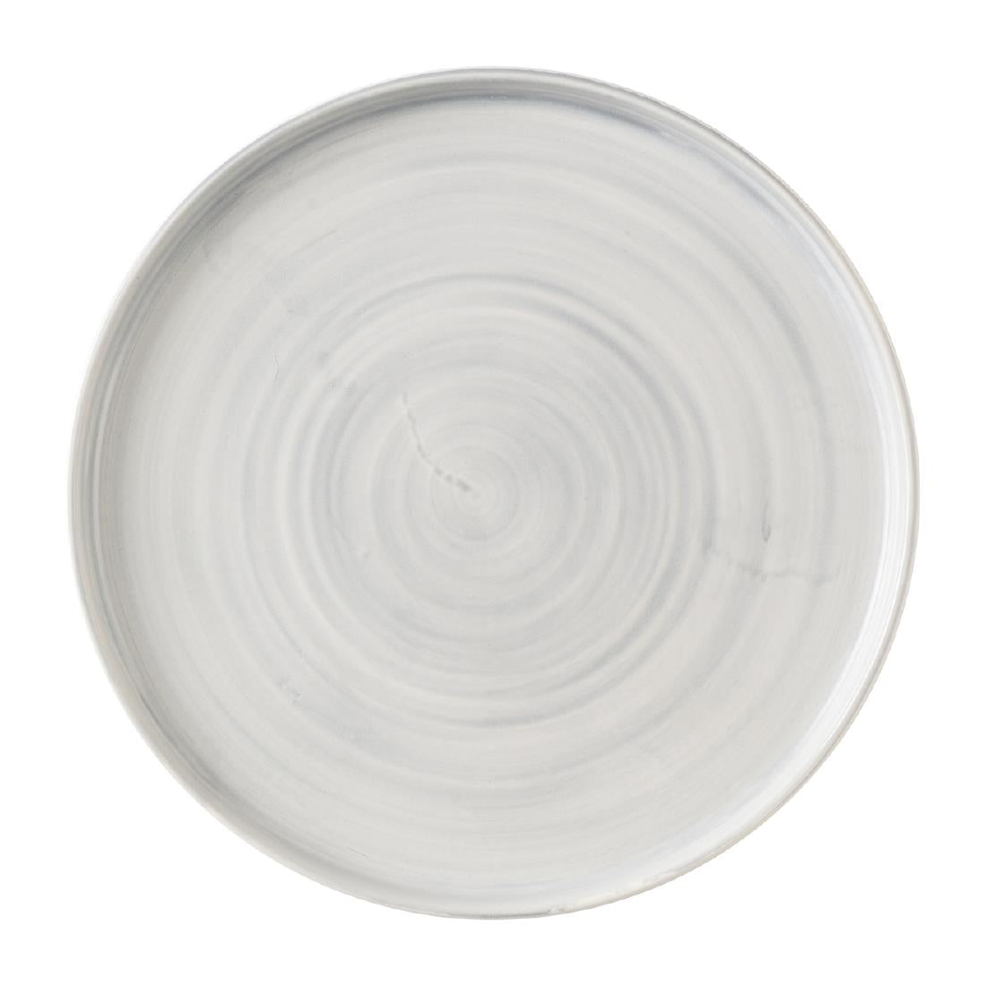 Churchill Stonecast Canvas Grey Walled Plates 255mm (6 Pack)