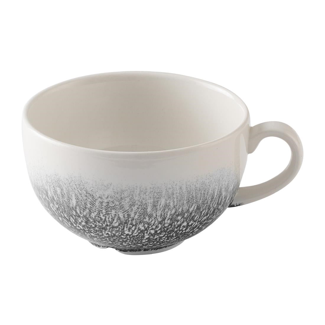 Churchill Studio Prints Raku Quartz Black Cappuccino Cups 355ml (12 Pack)