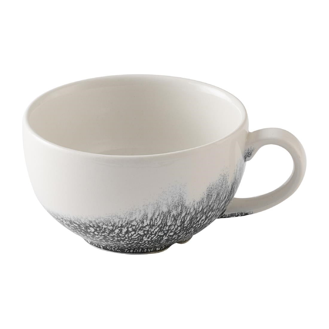 Churchill Studio Prints Raku Quartz Black Cappuccino Cups 236ml (12 Pack)
