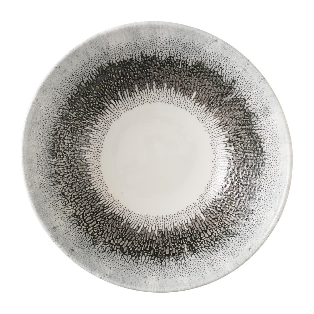 Churchill Studio Prints Fusion Black Deep Coupe Bowls 178mm (6 Pack)