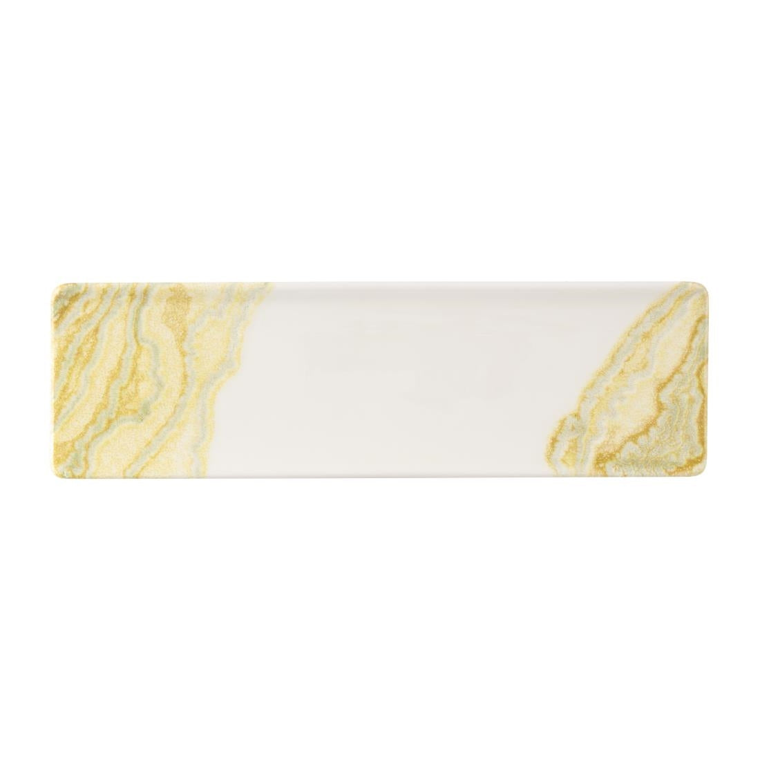 Churchill Tide Gold Oblong Plates 300x90mm (6 Pack)