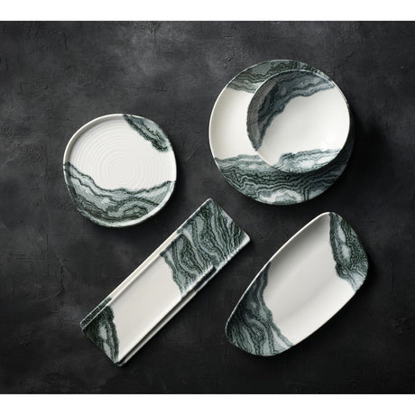 Churchill Tide Black Evolve Coupe Plates 285mm (12 Pack)